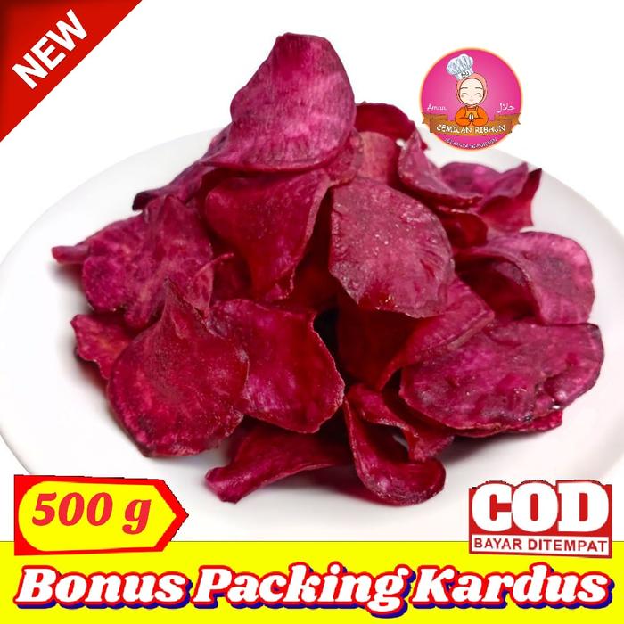 Gambar [500gr] Keripik Ubi Ungu / Kripik Ubi Ungu - Raos Rasa jajanan jadul - 500g dari Raos Rasa undefined Tokopedia