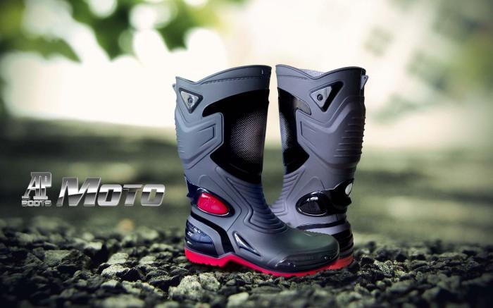 Gambar Sepatu Karet PVC Anti Tembus Air Banjir Hujan AP BOOTS MOTO 3 MOTO3 - Hitam, 41 dari Lbagstoremall undefined 5 Tokopedia