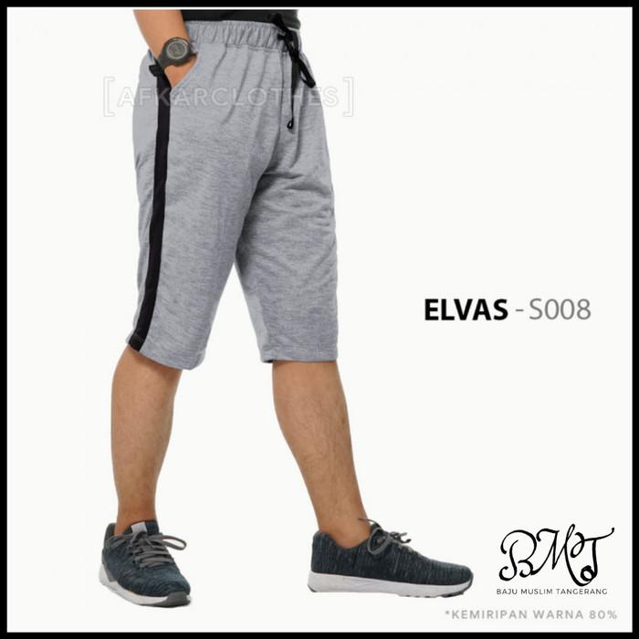 Gambar Celana Olaraha Pendek Pria By Qomishu / Celana Kolor Jumbo Elvas/Lari - silver, XXXL dari Hasan Muslim Store undefined Tokopedia