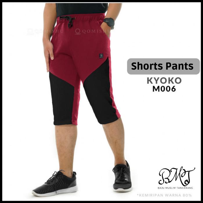 Gambar Celana sepeda - Celana pendek Runing pria - celana olahraga pria Kyoko - Maroon-Hitam, XXL dari Syiima Store undefined Tokopedia