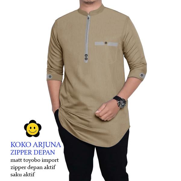 Gambar Baju Koko Qurta Pria Baju Koko Pria 3/4 Kurta Pria Jumbo Adem XXXL - Coksu, XL dari Mahendra Infotech Store undefined Tokopedia