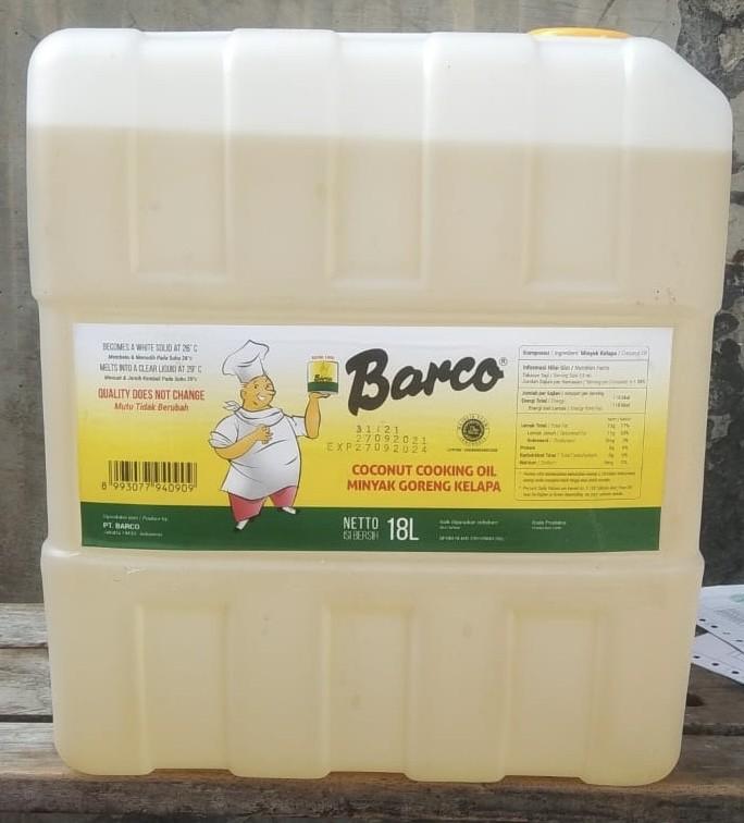 Promo Harga BARCO Minyak Goreng Kelapa 18000 ml - Tokopedia