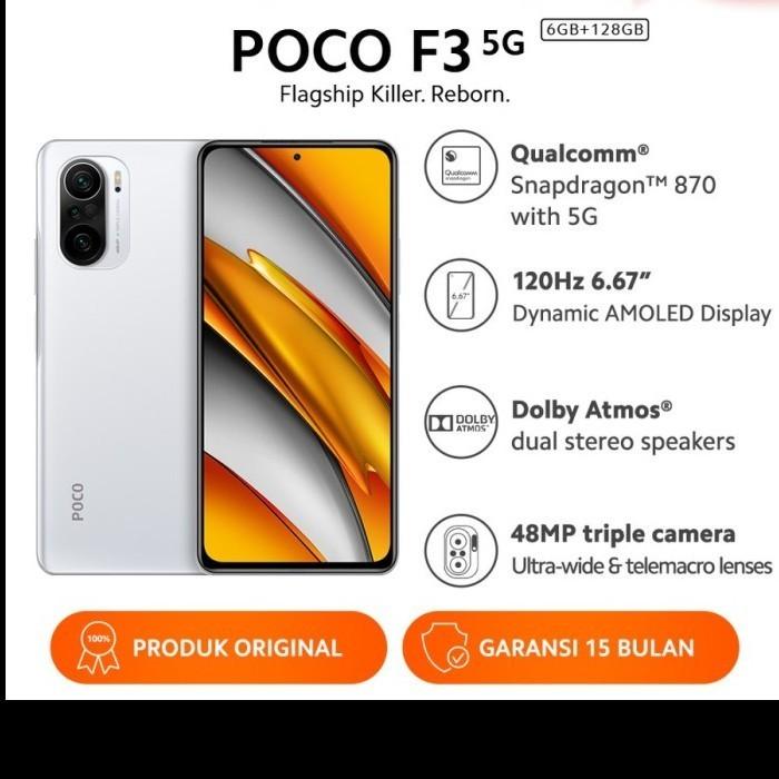 Gambar XIAOMI POCO F3 6/128GB NFC Snapdragon 870 48MP-94 - Putih dari islandia_ undefined Tokopedia
