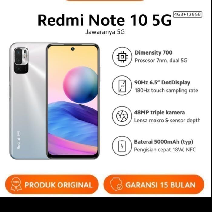 Gambar Xiaomi Redmi Note 10 5G 4/128GB NFC-01 - Putih dari BELLAMOONZHA undefined Tokopedia