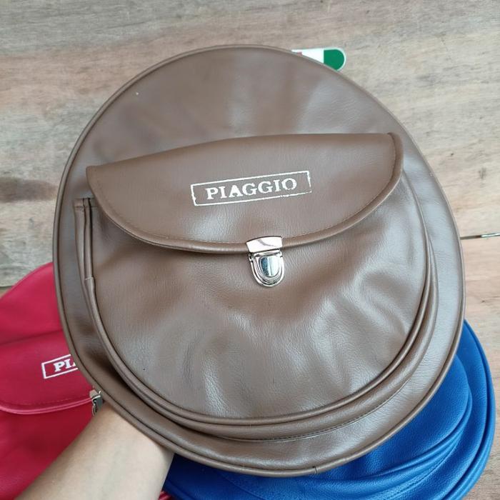 Gambar Sarung ban serep cover ban serep cadangan vespa ring 8 bagus - coklat, Ring 8 dari BREAKAPARTS undefined Tokopedia