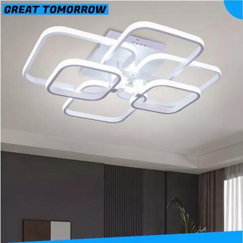 Gambar GT Lampu Plafon LED Akrilik Minimalis Lampu Gantung Modern 6 Kotak - Putih dari Great Tomorrow undefined Tokopedia