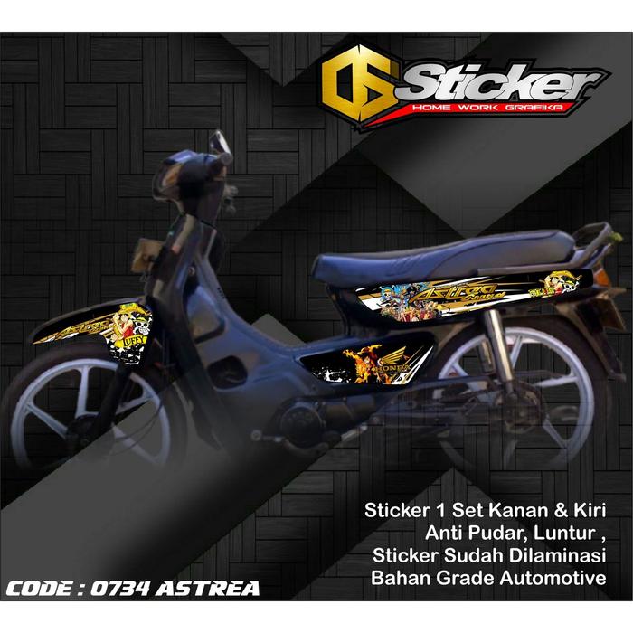 Gambar 0734 Stiker striping List Variasi Motor Grand Astrea - gold dari fita. store undefined Tokopedia