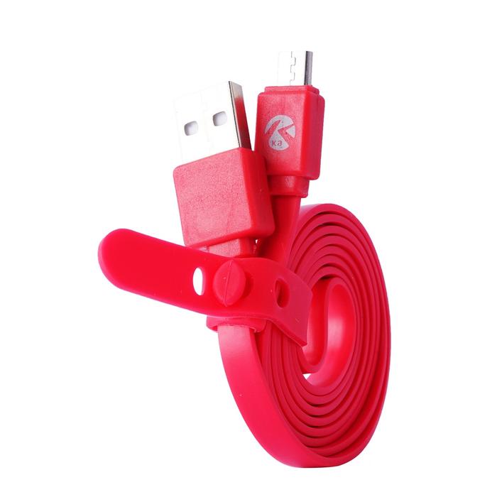 Gambar KARTIKA Micro Usb | Type-C | Lightning Flat Data Cable Fast Charge - Micro USB dari Kartika Accessories Official Shop undefined Tokopedia