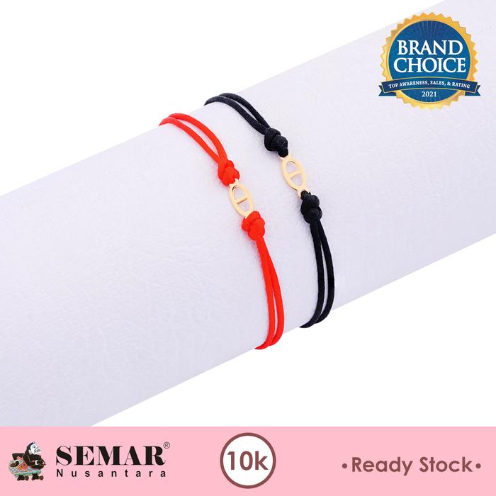 Gambar Gelang Tali Emas Pavla Gold 10K Semar Nusantara - Hitam dari Semar Nusantara undefined 5 Tokopedia