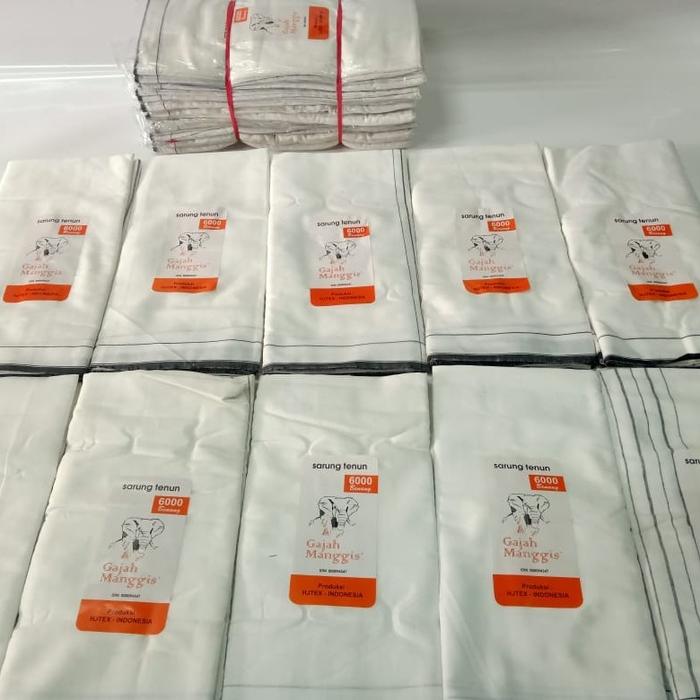 Gambar Sarung Tenun 6000 Benang Premium Sholat Sarung Wadimor Gajah Manggis - Dewasa, Putih dari AchillesCollection undefined Tokopedia