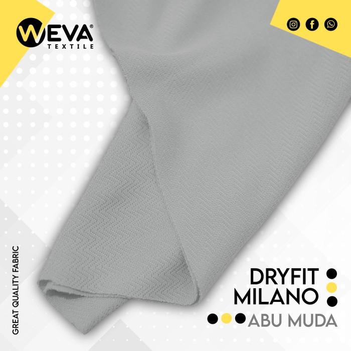 Bahan Kain Jersey Dryfit Milano Abu Muda - Kain Drifit Weva Textile di Weva  Textile | Tokopedia