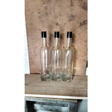 Gambar Botol kaca 700ML polos tutup alumunium tinggi, ex botol icelend - Tutup Hitam, Standar dari Gudang Botol undefined 2 Tokopedia
