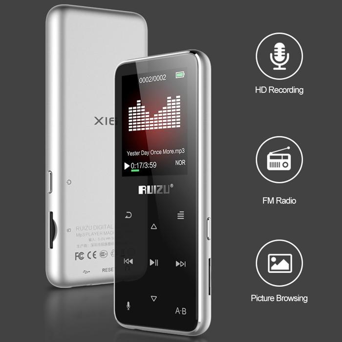 Jual RUIZU X16 MP3 MP4 Player Digital 8GB Layar 1.8 Inci dengan SSS ...