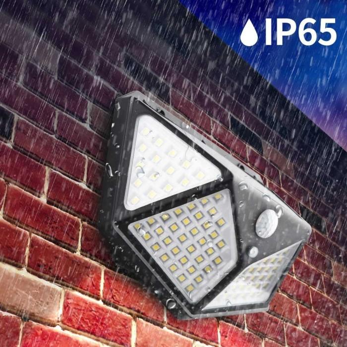 Gambar Lampu Solar Panel Sensor Gerak Taman Outdoor Otomatis Cahaya Terang - H) 100 LED dari Afika Smarthome undefined Tokopedia