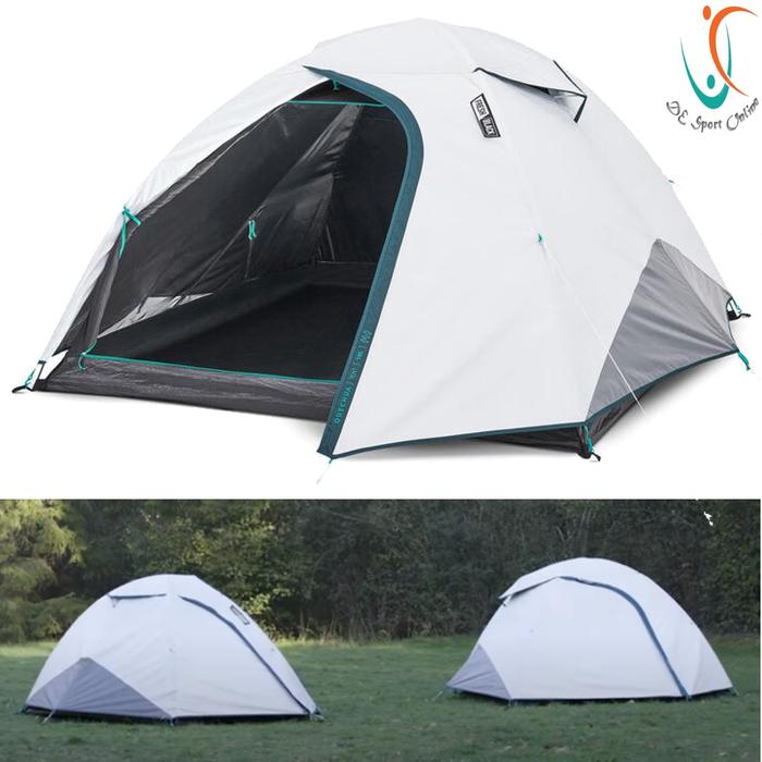 Tenda Camping Quechua Mh 100 Fresh Black Person Produk Import