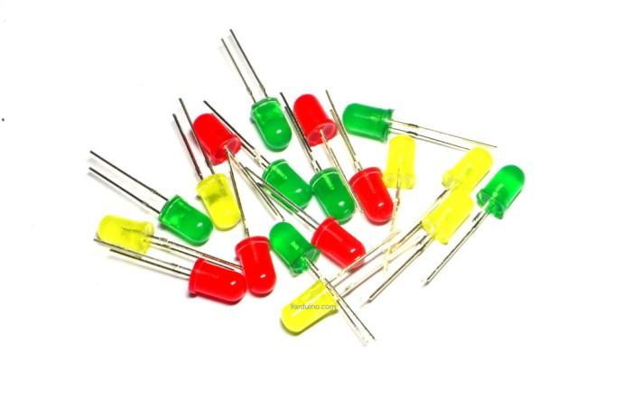 Gambar LED WARNA MERAH KUNING HIJAU 5mm ( ARDUINO ) - Merah - Merah dari Ardusstore undefined Tokopedia