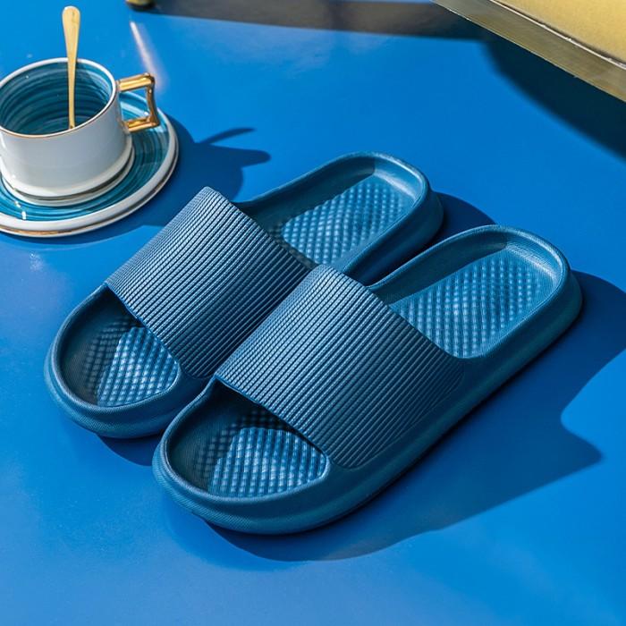 Gambar Sandal Selop Rumah Hotel Kamar Mandi Anti Slip EVA Wanita Pria - Biru, Uk 36-37 dari ARR Store Indonesia undefined Tokopedia