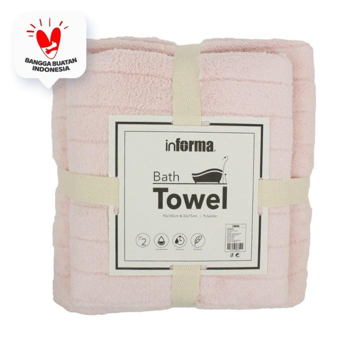 Gambar ORIGINAL - HANDUK - BATH TOWEL SET SOLID 621 PINK dari Nindasinde_NEW undefined Tokopedia