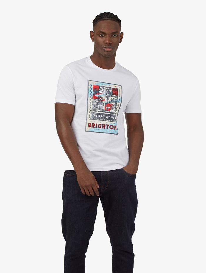 Gambar Ben Sherman - Kaos Pria - TRAIN POSTER PRINT TEE - White - White, L dari Ben Sherman Official undefined Tokopedia