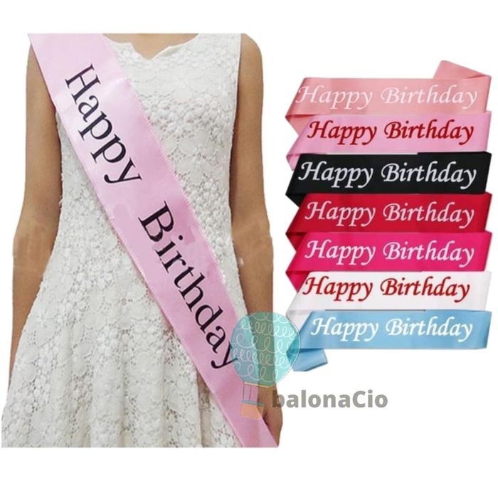 Gambar SELEMPANG HAPPY BIRTHDAY / SELENDANG ULANG TAHUN dari mafaza270 undefined Tokopedia