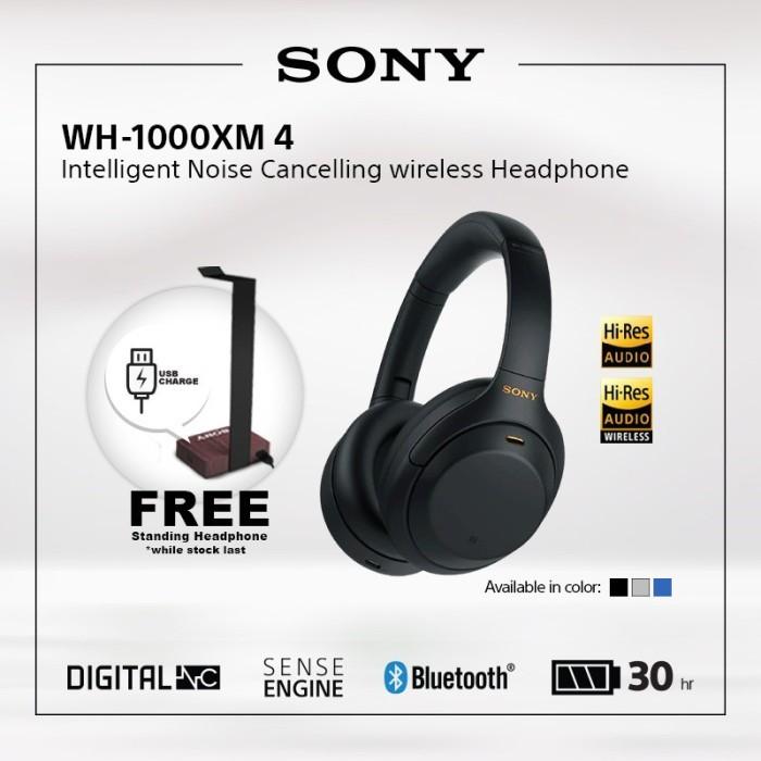 Jual SONY WH-1000XM4 Black Wireless NC 