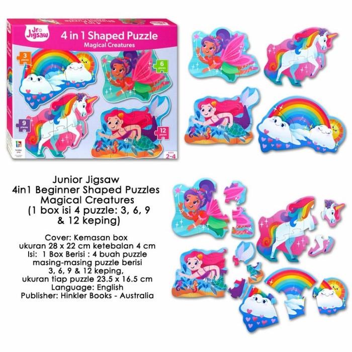 Gambar Junior Jigsaw 4in1 Beginner Shaped Puzzles ( 1 box all in one) - girl - girl dari duniawarna official undefined Tokopedia