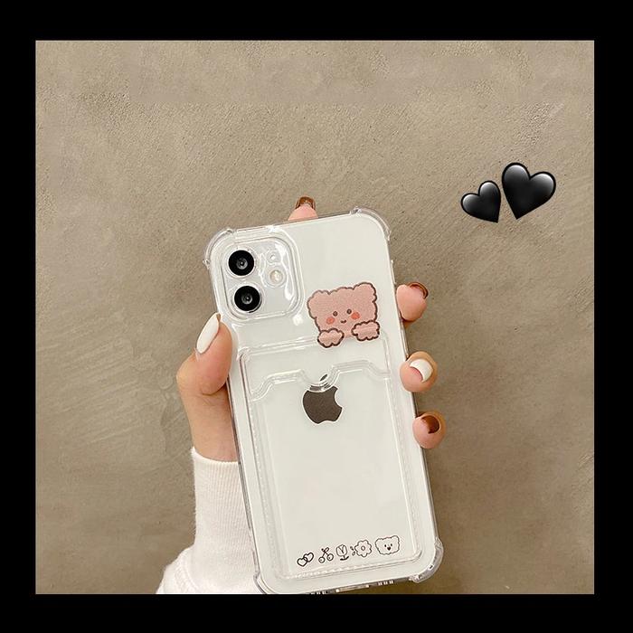 Gambar Case Iphone 12 Pro Max Pocket Card Holder Cartoon couple Phone Cover - POCKET BEAR, IPHONE 12 dari JURAGANJAYACASE undefined Tokopedia