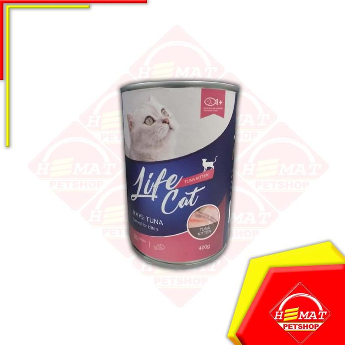 Gambar Makanan Kucing Wet Food Life Cat Kitten & Adult 400 Gram - Basah 400Gr - TUNA KITTEN dari Juara Petstore undefined Tokopedia