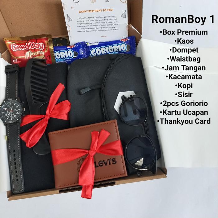 Gambar Hampers Cowok | Kado Ulang Tahun | Hampers Kado Ulang Tahun | Birthday - RomanBoy 1 dari KL_Collection undefined Tokopedia
