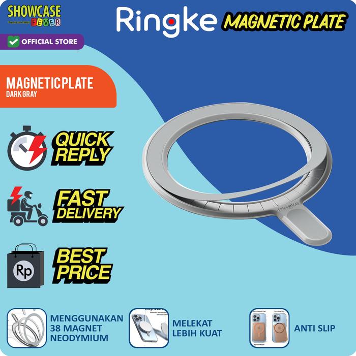 Gambar Ringke Compatible For Universal Magnetic Plate Magsafe FREE Installation Tools - Dark Gray dari ShowcaseFever undefined Tokopedia