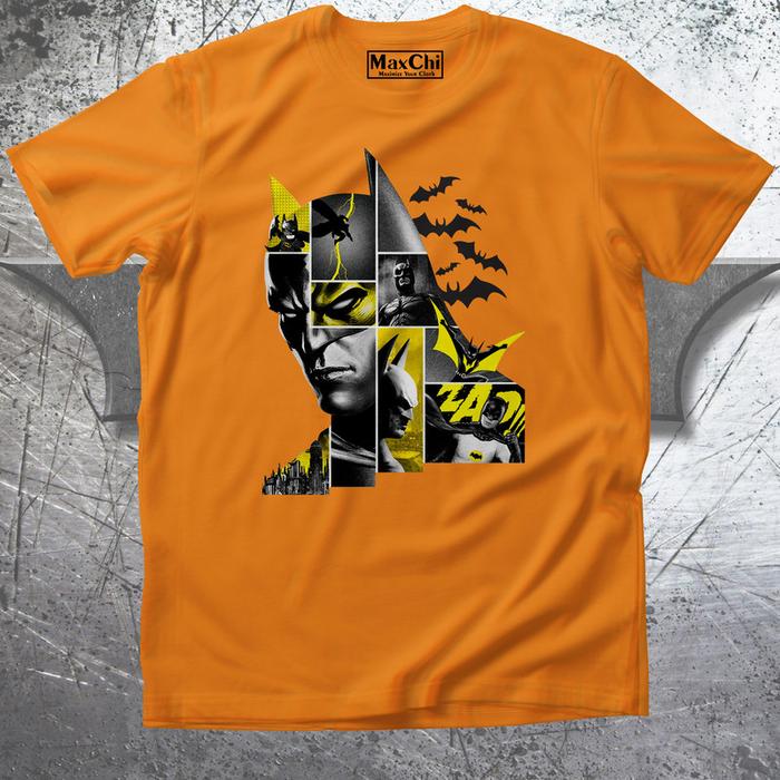 Gambar [MaxChi] Kaos Anak Remaja Dewasa Batman Puzzle Oranye - 6 dari Maxchi undefined Tokopedia