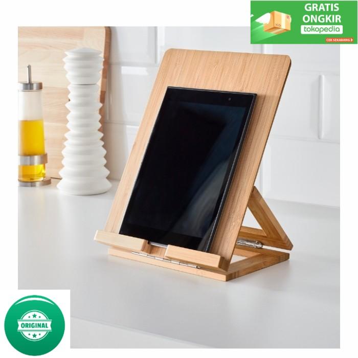 Jual GD Stand Tablet/Alas Tablet Bahan Bambu Serbaguna 26x20cm_Original ...