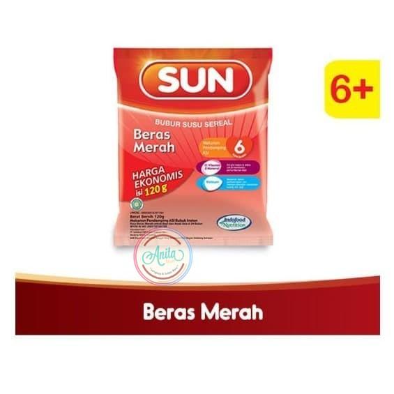 Gambar Sun Bubur Bayi 6 - 24 Bulan Susu Beras Merah 120 Gram dari Anita Mart undefined Tokopedia