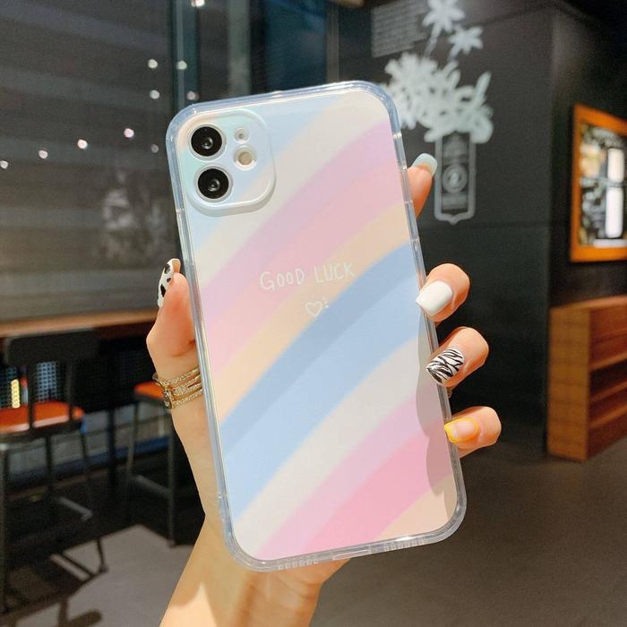 Gambar i.case_store SOFTCOLOR RAINBOW CASE IPHONE GOODLUCK! LOVE FOR IPHONE - T RGL, 11 Pro dari icase_store undefined Tokopedia