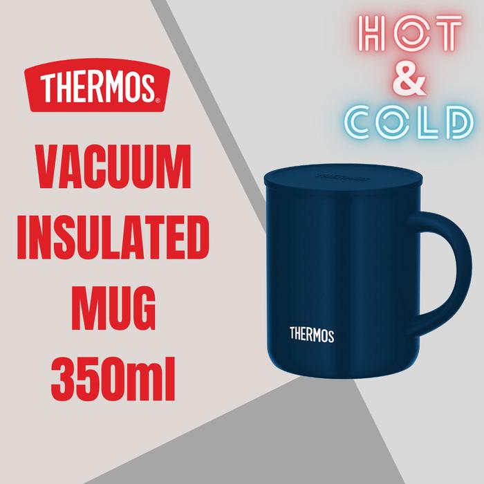 Gambar Thermos Vacuum Insulated Mug - Biru Navy 350ml (JDG-350) dari Hot & Cold undefined Tokopedia