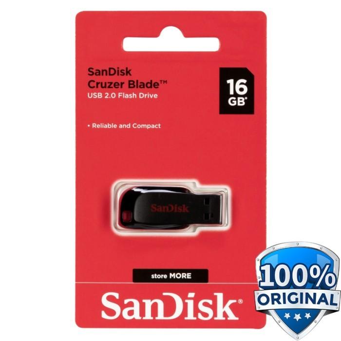 Gambar Flashdisk Sandisk Cruzer Blade 8GB 16GB 32GB 64GB 128GB - 16GB dari Seyi-Com undefined Tokopedia