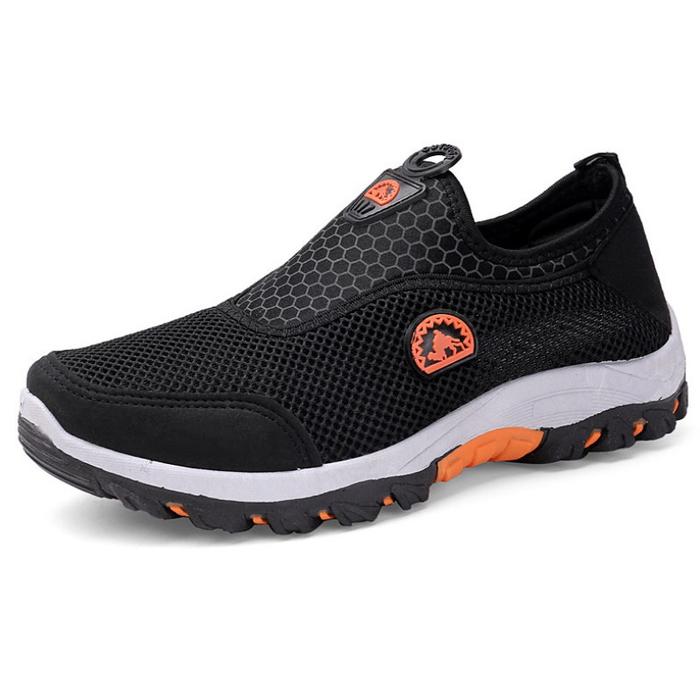 Gambar Sepatu Hiking Pria Outdoor Shoes Sepatu Gunung Slip On Olahraga Casual - Hitam, 44 dari Haidakom undefined Tokopedia