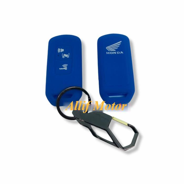 Gambar Gantungan kunci dan cover silikon remote keyless VARIO 160 / PCX 160 - Biru dari FAST. ID undefined Tokopedia