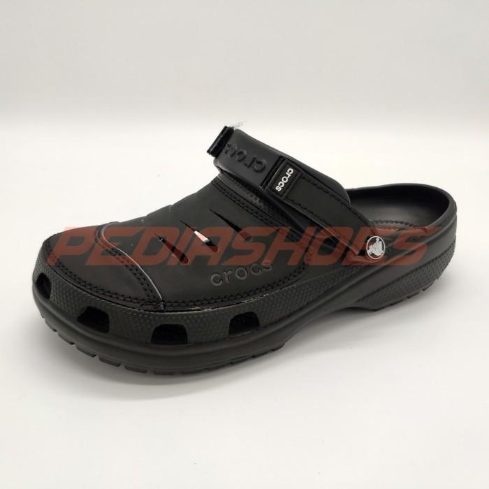 Gambar Sandal Crocs Yukon II Strap (GROSIR dan ECERAN) - Hitam, M7 dari Pediashoes undefined Tokopedia