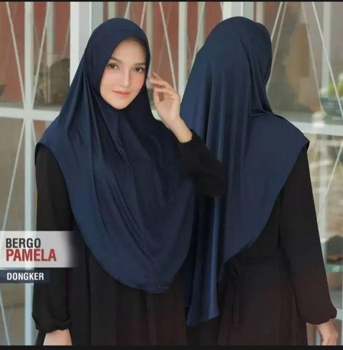 Gambar Hijab Syar'i l Bergo Pamela l Jilbab instan l Khimar - Marun dari Shankarra Boutique undefined Tokopedia