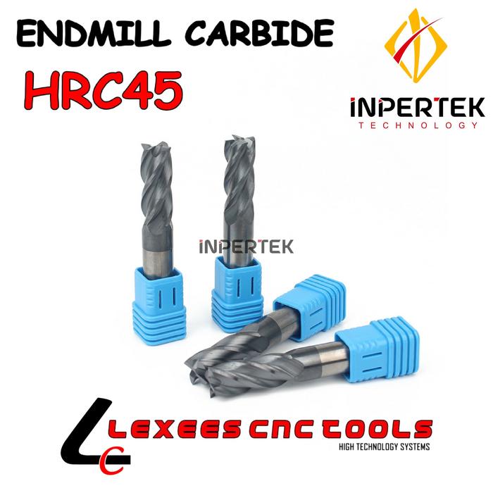 Gambar Endmill 16 4F Lexees Endmill Carbide 16 HRC45 Pisau Cutter Milling 16 - 100L dari inpertek Technology undefined Tokopedia