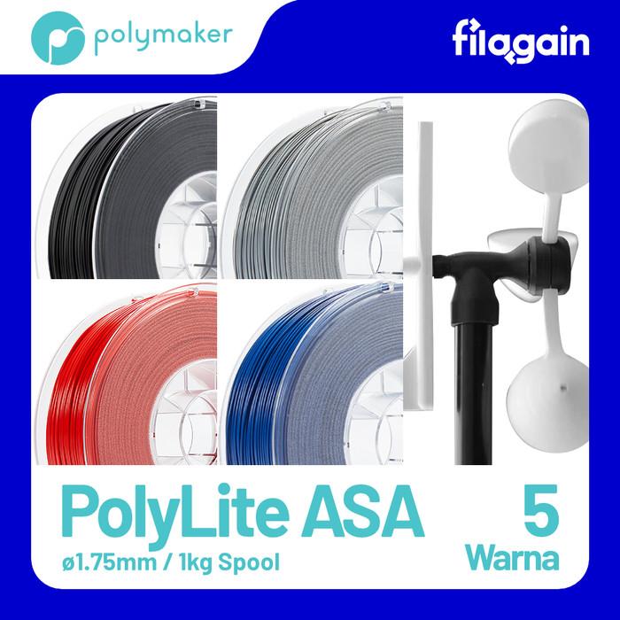 Polymaker PolyLite ASA 1kg 3D Print Filament Pilih Warna
