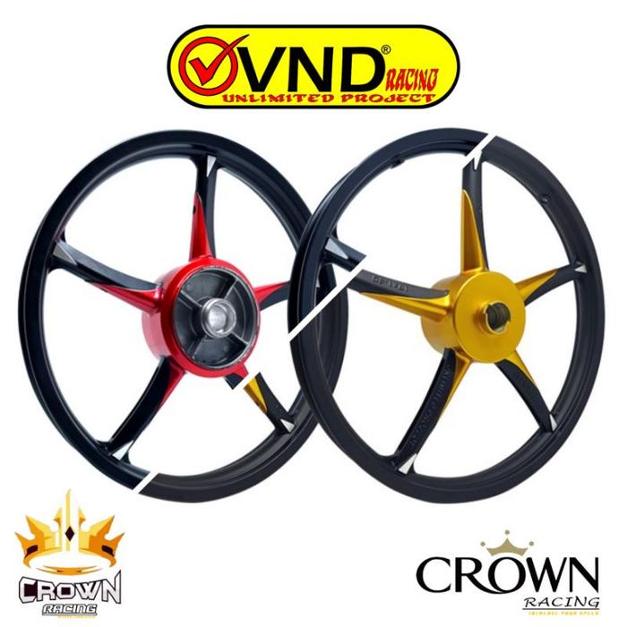 Jual HM Velg Vnd HM Star Twotone Ring 17 Yamaha Vixion HM Nva Nvl