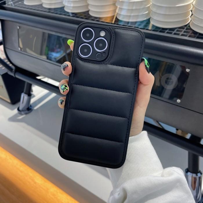 Gambar IPHONE 13 SOFT CASE COVER GAYA JAKET GELEMBUNG CASING AIRBAG - Hitam dari LINNLORY undefined Tokopedia