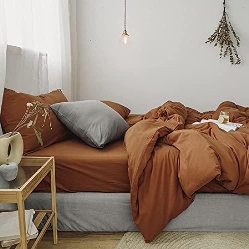 Gambar Pumpkin Caramel Rust Color 4 PCS Bedding Set dari Home and Kitchen USA undefined Tokopedia
