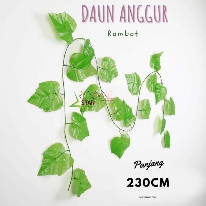Gambar daun anggur artificial dekorasi daun rambat sintetis plastik - 230cm dari REVANISTAR DISPLAY undefined 5 Tokopedia
