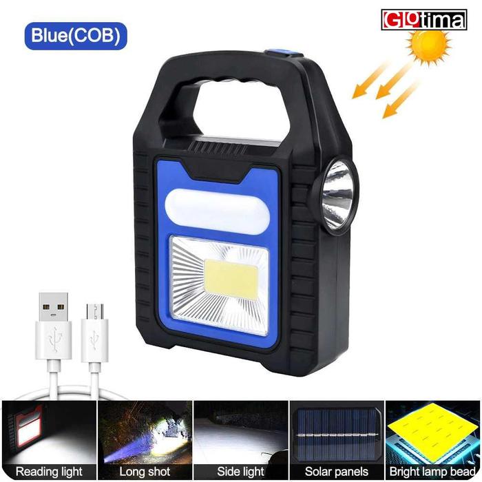 Gambar Senter Camping Lampu LED Solar Power Rechargeable COB dari Glotima undefined Tokopedia