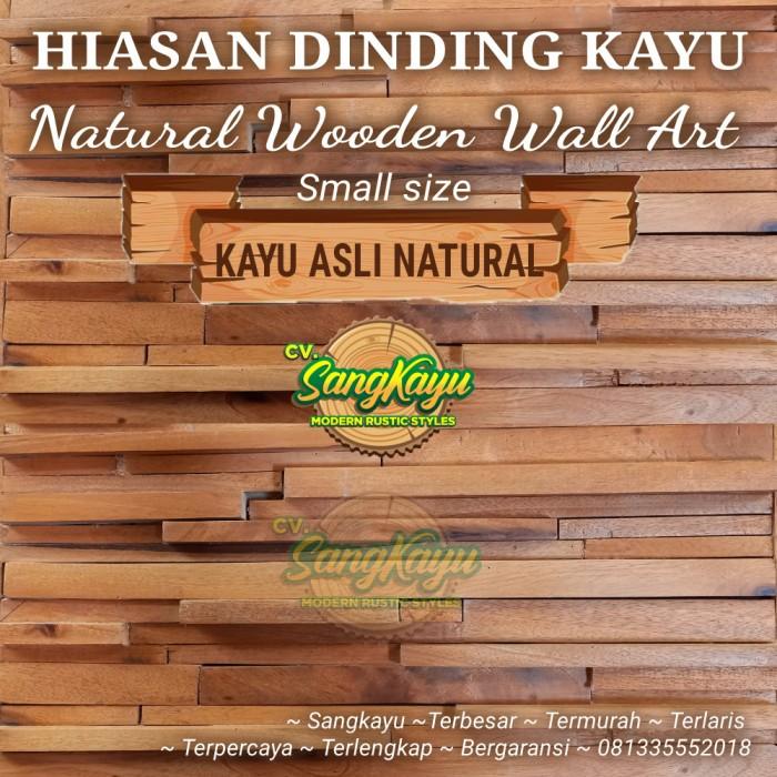 Gambar Hiasan dinding kayu alami pajangan dinding wood wall art panel kayu - 20 x 10 cm dari Sangkayu olshop undefined Tokopedia