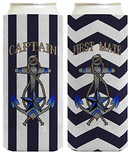 Gambar Captain First Mate Boating Couples Cruise 2 Pack Ultra Slim dari Home and Kitchen USA undefined Tokopedia