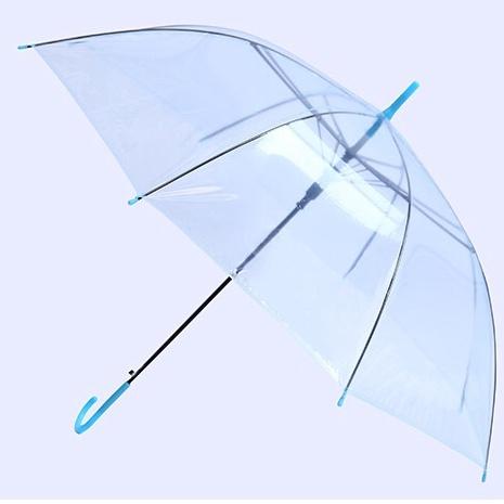Gambar ACC0058 Payung Transparan Polos Warna Warni Rainbow Payung Lipat - BIRU dari accbayiid undefined Tokopedia